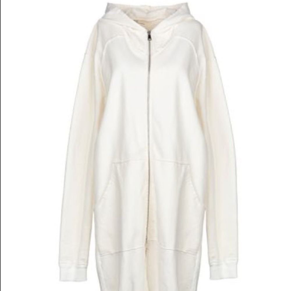 nostrasantissima Oversized sweatshirt White Ivory Hooded Sweater Hoodie Dress